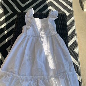wonder nation White Eyelet Ruffle Sundress